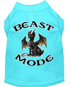 Beast Mode Dragon Screen Print Dog Shirt