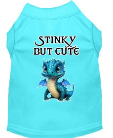 Stinky but Cute Dragon Screen Print Dog Shirt