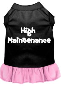 High Maintenance Screen Print Dog Dress