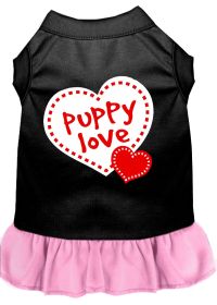 Puppy Love Screen Print Dog Dress