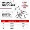 Waterproof Dog Harness Adjustable for Small Dogs Heavy Duty Harness with Durable Metal Clasp Red Color 16-22 inch S Size