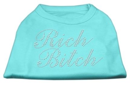 Rich Bitch Rhinestone Shirts