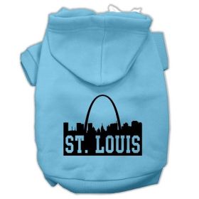 St Louis Skyline Screen Print Pet Hoodies