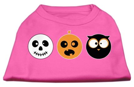 The Spook Trio Screen Print Dog Shirt (Option: Bright Pink Lg)