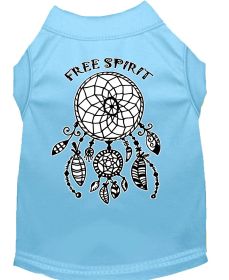 Free Spirit Screen Print Dog Shirt (Option: Baby Blue Med)