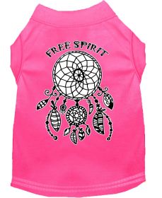 Free Spirit Screen Print Dog Shirt (Option: Bright Pink Med)