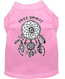 Free Spirit Screen Print Dog Shirt (Option: Light Pink Sm)