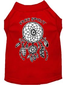 Free Spirit Screen Print Dog Shirt (Option: Red Med)