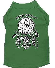 Free Spirit Screen Print Dog Shirt (Option: Green Lg)