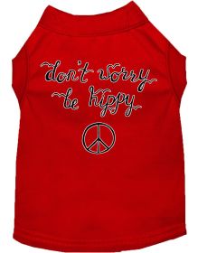 Be Hippy Screen Print Dog Shirt (Option: Red Lg)