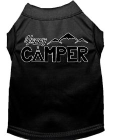 Happy Camper Screen Print Dog Shirt (Option: Black Sm)