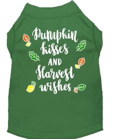 Pumpkin Kisses Screen Print Dog Shirt (Option: Green Sm)