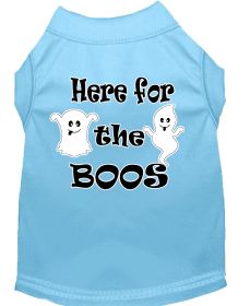 Here for the Boos Screen Print Dog Shirt (Option: Baby Blue Lg)