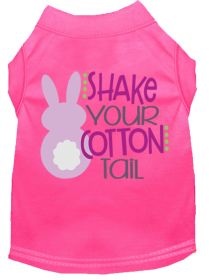 Shake Your Cotton Tail Screen Print Dog Shirt (Option: Bright Pink Med)