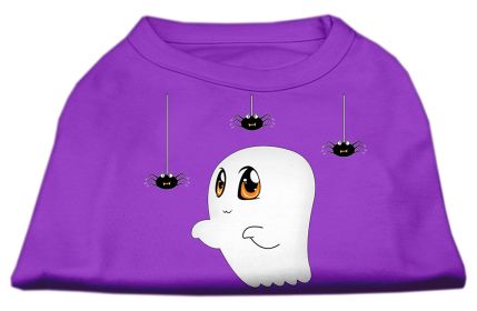 Sammy the Ghost Screen Print Dog Shirt (Option: Purple XXXL)