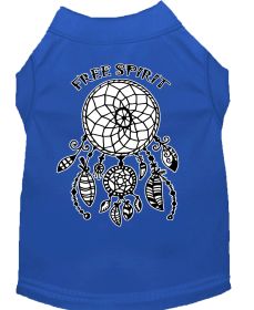 Free Spirit Screen Print Dog Shirt (Option: Blue XXL)