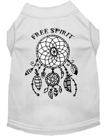 Free Spirit Screen Print Dog Shirt (Option: White XXXL)