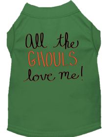 All the Ghouls Screen Print Dog Shirt (Option: Green XXXL)