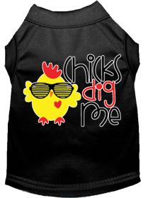 Chicks Dig Me Screen Print Dog Shirt (Option: Black XXL)