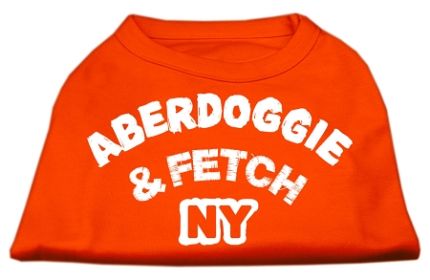 Aberdoggie NY Screenprint Shirts (Option: Orange XXXL)