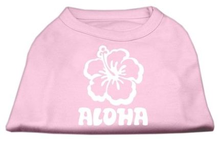 Aloha Flower Screen Print Shirt (Option: Light Pink XXXL)