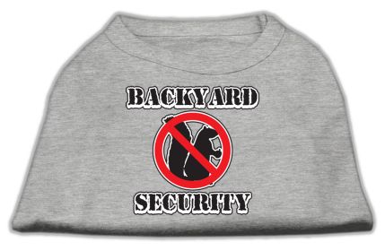 Backyard Security Screen Print Shirts (Option: Grey XS)