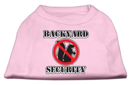 Backyard Security Screen Print Shirts (Option: Light Pink XXL)