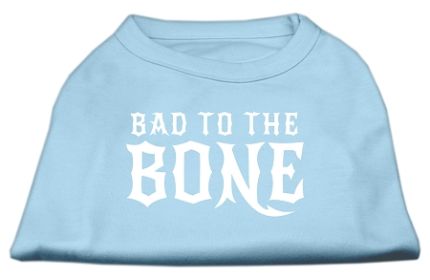 Bad to the Bone Dog Shirt (Option: Baby Blue XXXL)