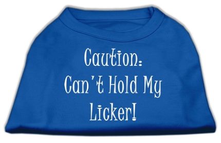 Can't Hold My Licker Screen Print Shirts (Option: Blue XS)