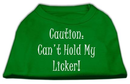 Can't Hold My Licker Screen Print Shirts (Option: Emerald Green XXL)