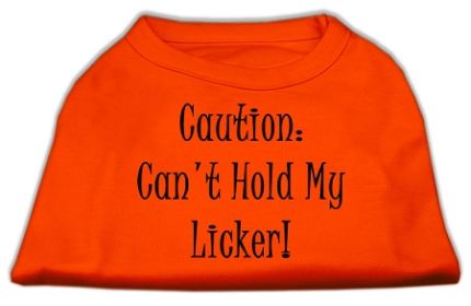 Can't Hold My Licker Screen Print Shirts (Option: Orange XS)