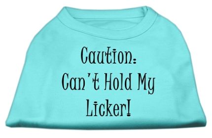 Can't Hold My Licker Screen Print Shirts (Option: Aqua XXL)