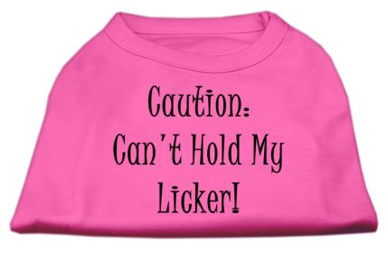 Can't Hold My Licker Screen Print Shirts (Option: Bright Pink XXXL)