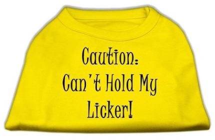 Can't Hold My Licker Screen Print Shirts (Option: Yellow XXL)