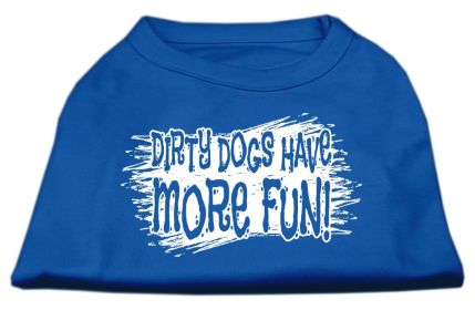 Dirty Dogs Screen Print Shirt (Option: Blue XXXL)