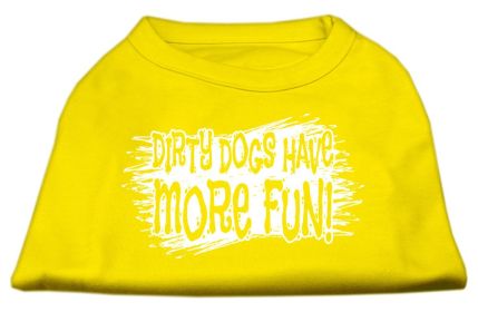 Dirty Dogs Screen Print Shirt (Option: Yellow XXL)