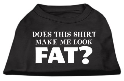 Does This Shirt (Option: Make Me Look Fat? Screen Printed ShirtBlack XXL)