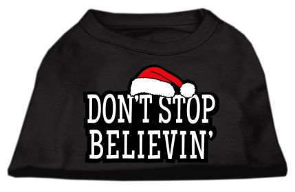 Don't Stop Believin' Screenprint Shirts (Option: Black XS)