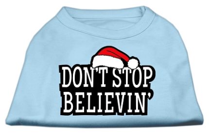 Don't Stop Believin' Screenprint Shirts (Option: Baby Blue XS)