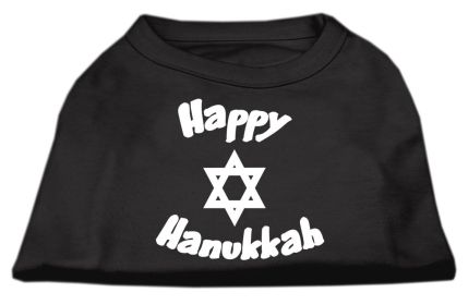 Happy Hanukkah Screen Print Shirt (Option: Black XS)