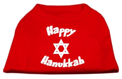 Happy Hanukkah Screen Print Shirt (Option: Red XS)