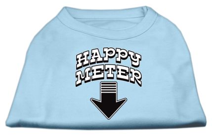 Happy Meter Screen Printed Dog Shirt (Option: Baby Blue XXXL)