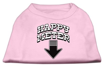 Happy Meter Screen Printed Dog Shirt (Option: Light Pink XXXL)