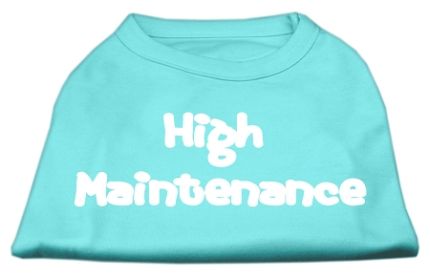 High Maintenance Screen Print Shirts (Option: Aqua XXL)