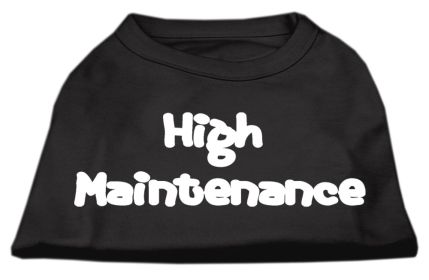 High Maintenance Screen Print Shirts (Option: Black XXXL)