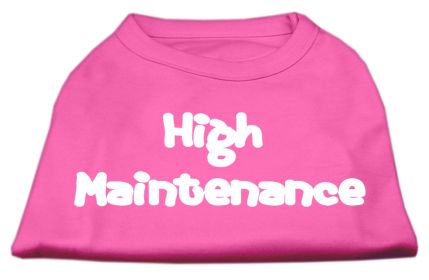 High Maintenance Screen Print Shirts (Option: Bright Pink XXXL)