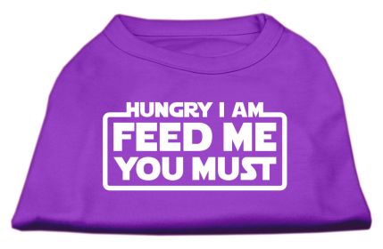 Hungry I am Screen Print Shirt (Option: Purple XXL)