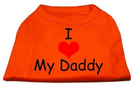 I Love My Daddy Screen Print Shirts (Option: Orange XXXL)