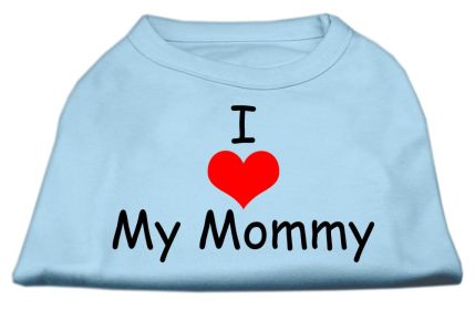 I Love My Mommy Screen Print Shirts (Option: Baby Blue XXXL)