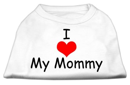 I Love My Mommy Screen Print Shirts (Option: White XS)